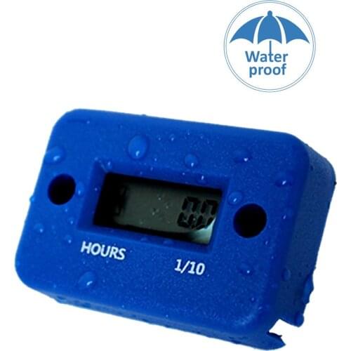 Motorcycle Hour Meter With Battery Timer Cafe Racer Digital Counter Moto Jet Ski Timer Accumulator Digital Working Gauge Tools