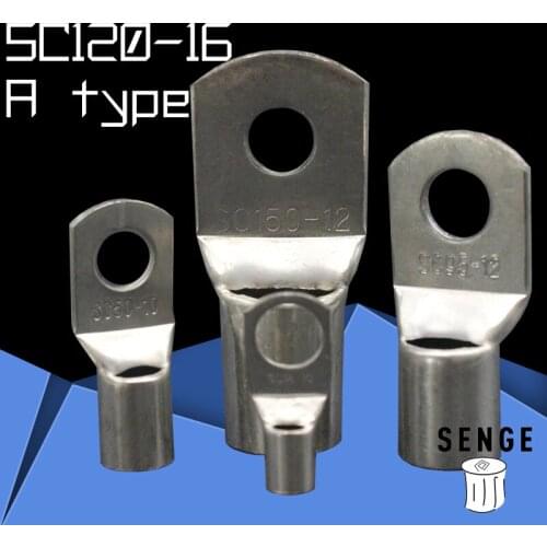 1piece SC(JGK)120-16 tinned copper cable lugs crimp type Electric power fittings equipment contact A type National Standard