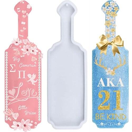 1pcs Tray Molds Tools Oar Shape Coaster Casting Silicone Mould Kitchen Accessories For Family Decoration Craft Handmade DIY