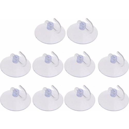 10Pcs Glass Window Wall Hooks Hanger Kitchen Bathroom 30/50mm Suckers Suction Strong Cup F3M2