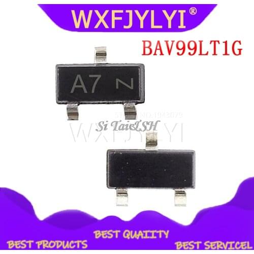 100PCS BAV99LT1G SOT23 BAV99 A7 SOT BAV99LT SOT-23 Dual Series Switching Diode new and original IC