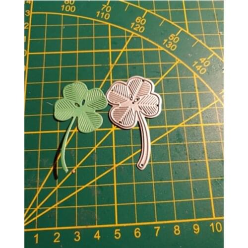 2021 Hemere Four Leaf Clover Stitched Metal Cutting Dies Stencil Scrapbooking For Card Making DIY Embossing Cuts