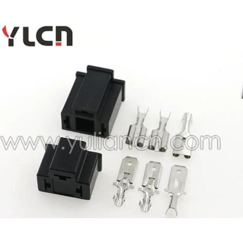 300 Sets/lot 3 Pin H4 Auto Connector Holder Plug 7.8mm Lamp Plug Bulb Socket
