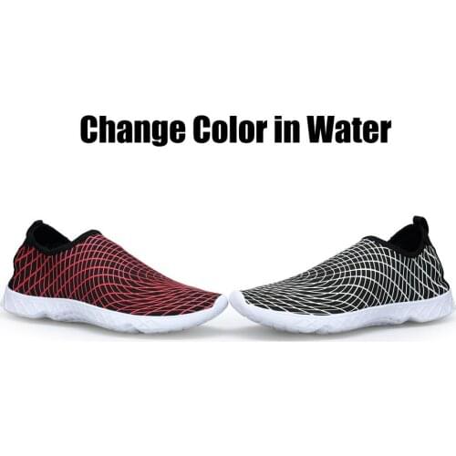 TaoBo Change Color Water Shoes for Woman Men Discoloration in Water Quick Dry Wading Upstream Nonslip Light Fishing Water Shoes