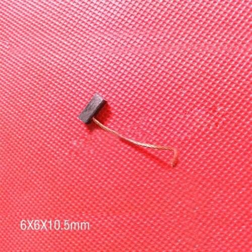 Free Shipping! Replacement 6X6X10.5mm Motor Carbon Brushes For Buick,Toyota windscreen wiper .Car glass lifter etc