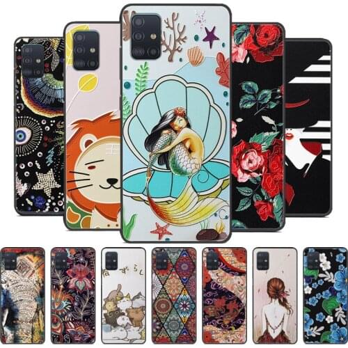 For Umidigi S5 Pro Case 3D Emboss Silicone Soft TPU Back Cover For Umidigi A7 Pro Case Floral For Umidigi A7Pro S5Pro Capa Funda