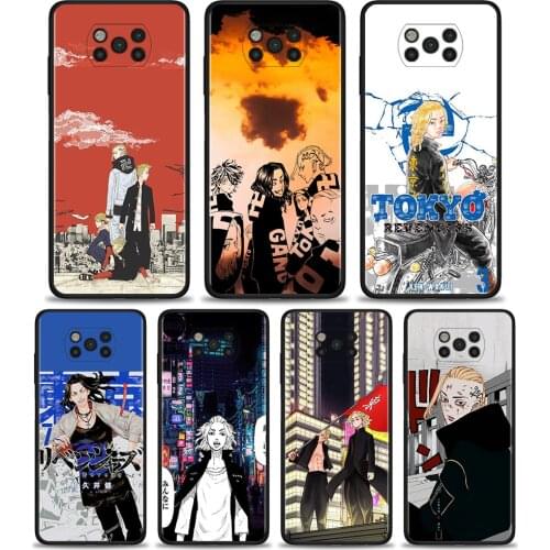 Back Case for Xiaomi Poco X3 NFC X3 Pro F1 F3 M3 TPU Cover for Redmi Note 8 8T 9 9T 9S 10 Pro Soft Phone Shell tokyo revengers