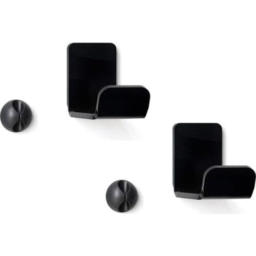 HOT-Controller Holder Headphone Headset Stand Hanger Wall Mount Set of 2 No Drilling Required Universal Headphone Holder