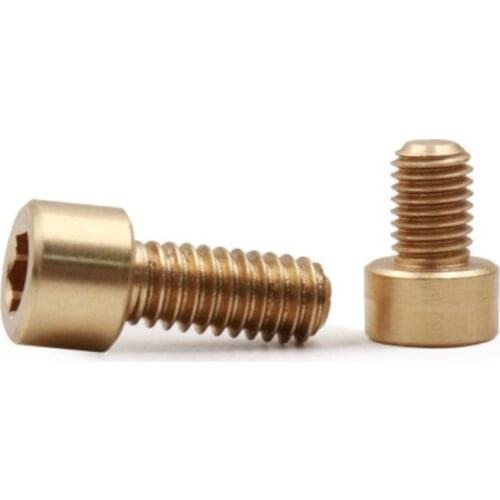 20pcs M2 M2.5 M3 M4 M5 M6 Brass Hex Socket Screw Allen Cup head Bolts