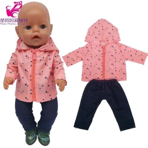 43cm New Born Baby Doll Sun Protection Clothes for Baby Doll Clothes 18 Inch American OG Girl Doll Jacket