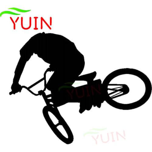 Fashion Car Sticker BMX Bicycle Sports Cars Decal Personality Body Window Decoration PVC Waterproof Sunscreen Auto Stickers