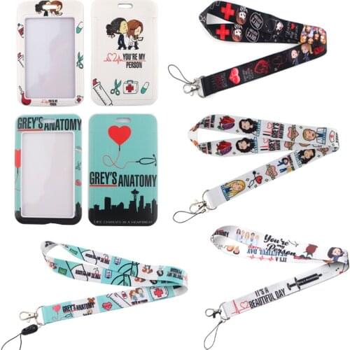 Cartoon Neck Strap Lanyard For Key ID Card Phone Strap USB Badge ID Card Holder Hanging Rope Hanging Rope Gift For Nurse