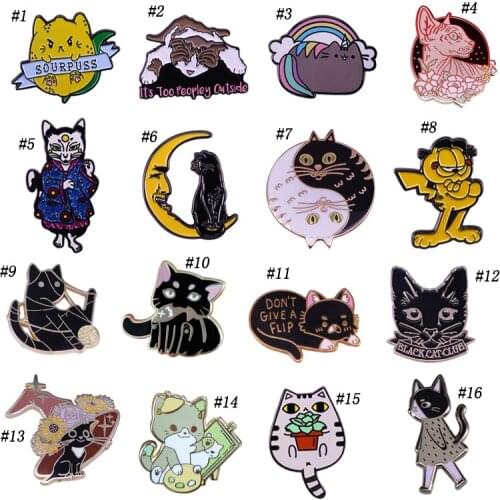 Adorable Cat Series Enamel Pin Set Cute Kitten Broocy Kitty Lovers Gift