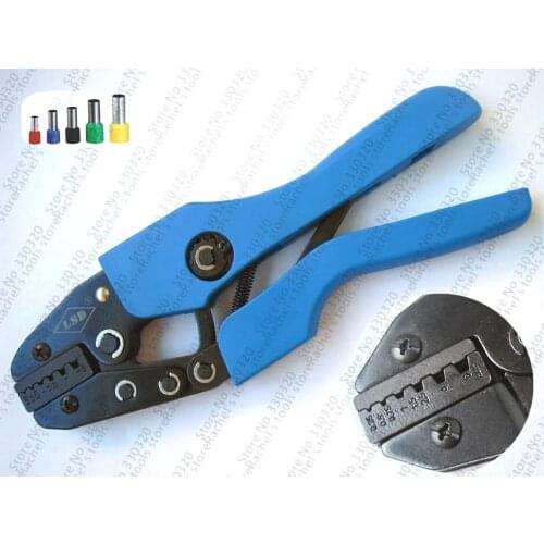 AN-256GF wire end sleeves crimp pliers for 0.25-6mm2 Cable Ferrules crimper
