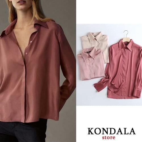 Okkdey Womens Silk Shirts