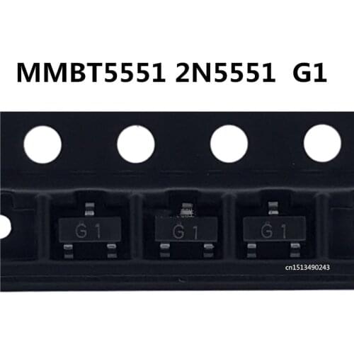Original new 100pcs/ MMBT5551 2N5551 MMBT5551LT1G G1 SOT-23