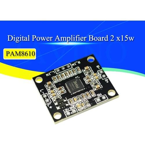 PAM8610 Digital Power Amplifier Board 2 x15w Dual Channel Stereo Mini Class D Power Amplifier Board