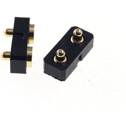 50 Pcs Spring Loaded Pogo Pin Connector 2 Position 3.0 Grid SMT 3.0 MM Height Single Row Surface Mount PCB Vertical