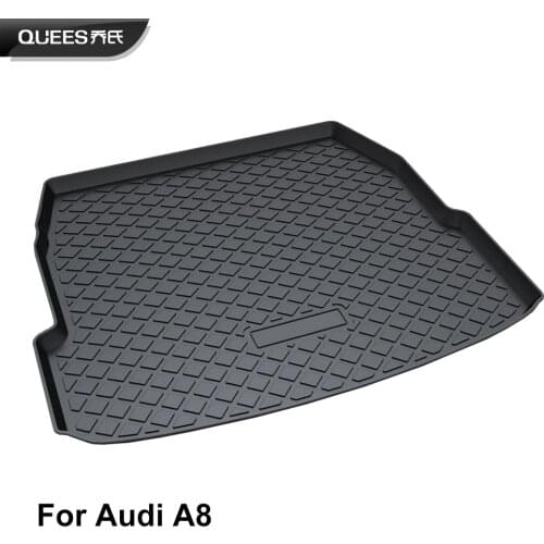 QUEES Custom Fit Cargo Liner Tray Trunk Floor Mat for Audi A8 A8L S8 2011 2012 2013 2014 2015 2016 2017
