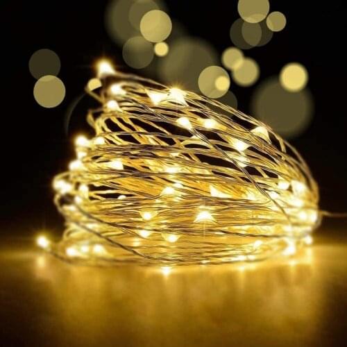 10m String Light Christmas Garlands Festoon led Fairy Light Holiday Wedding Decorations for Home Room Tree 1-10m