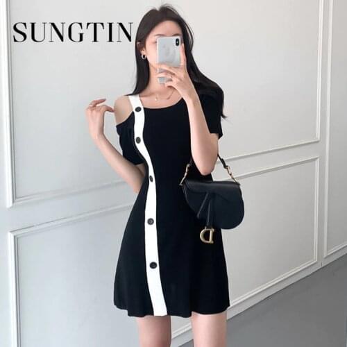 Sungtin Summer Knitted Dresses