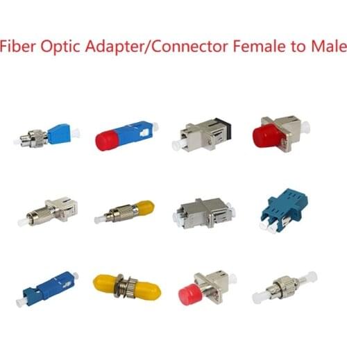 High quality Female to Male SC/ST/FC/LC UPC/APC Fiber Optic Adapter/Connector Single/Multi mode SM 9/125 Hybrid Adapter