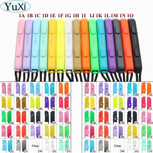 YuXi For Joy-con Shell for Nintend Switch NS JoyCon Controller DIY Replacement Housing Shell & Hand Wrist Strap Rope Strips