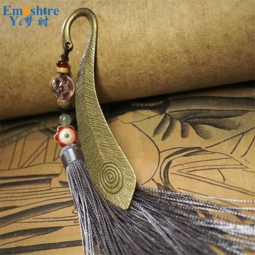 Vampires Dairy Book Mark for Readers School Library Birthday Gift Promotional Metal Bookmark Tassel Chinese Bookmark Retro M156