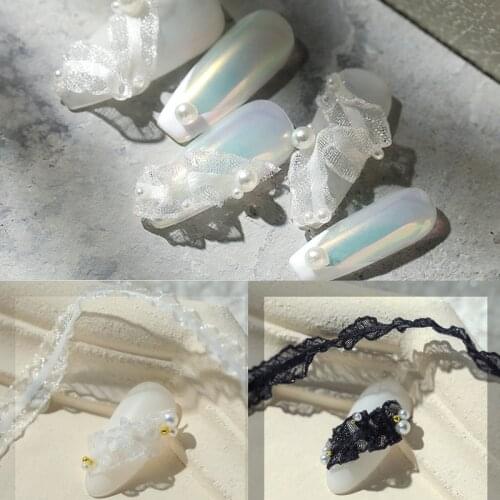 1pc Lace 3D Nail Art Decoration Febric Strip DIY Bowknot Nail Art DIY Japanese Design Manicure Set for Nails