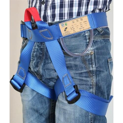 Professional Outdoor Sports Safety Belt Rock Climbing Harness Waist Support Half Body Harness Aerial Survival Equipment 1PC