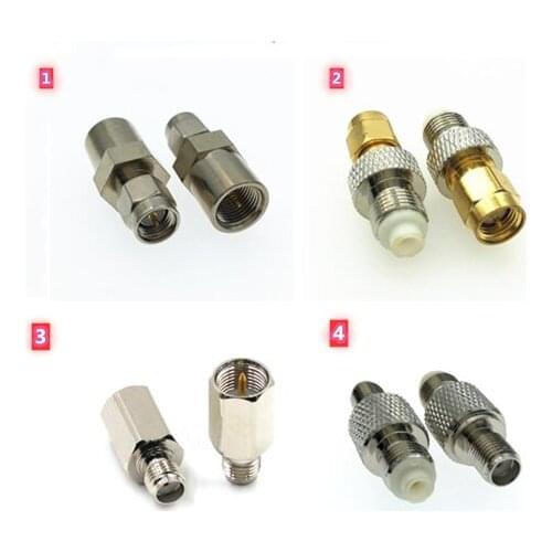 2pcs Adapter SMA Male Plug & Female Jack to FME Male Plug & Female Jack RF Coaxial Connector