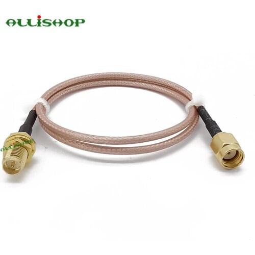 2Pcs FPV Antenna Extension Cable RP-SMA Male to RP-SMA Female RG316 jumper pigtail 50ohms coaxial cable 10CM 15CM 30CM 50CM