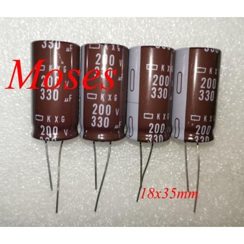 200v 330uf High Quality 100% Original New NCC KXG Capacitance Low ESR Audio Electrolytic Capacitor Radial 18x35mm +/- 20