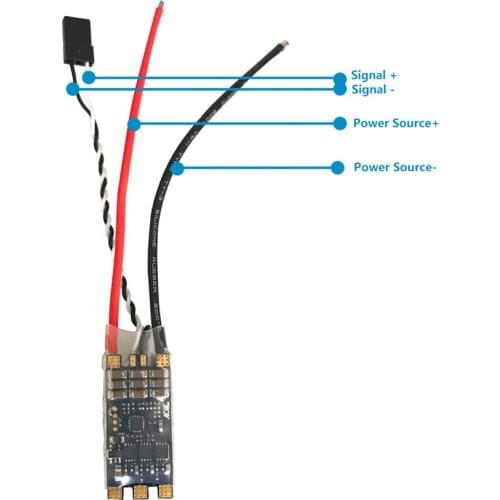 30A Dual Way ESC ROV Underwater Thruster Electronic Speed Controller 3-6S Lipo Parts for RC Bait Electric Boats Tug Boats
