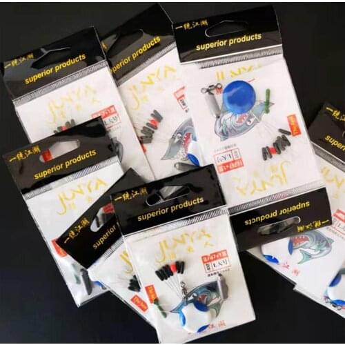 4 In 1 Fishing Tackle Tools Fishing Space Beans Fishing Sheet Float Seat Swivels For Sea Carp Fly Fishing Black Rubber Oval Stop