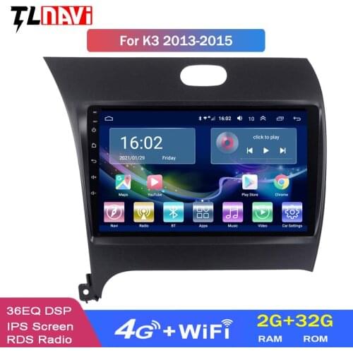 4G LTE 2G RAM 9 Inch IPS Touch Screen Android 10 GPS Navigation For Kia K3 2013-2016 Stereo System