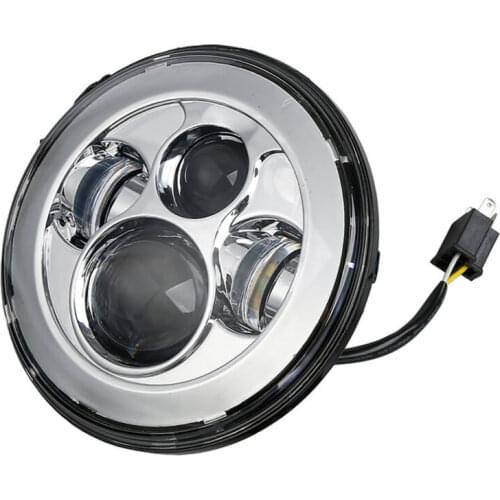 Motorcycle 7" Projector HID LED Light Bulb Headlight Fit For Harley FLD Touring Hi/Lo Beam Assemblies Lamp Projector