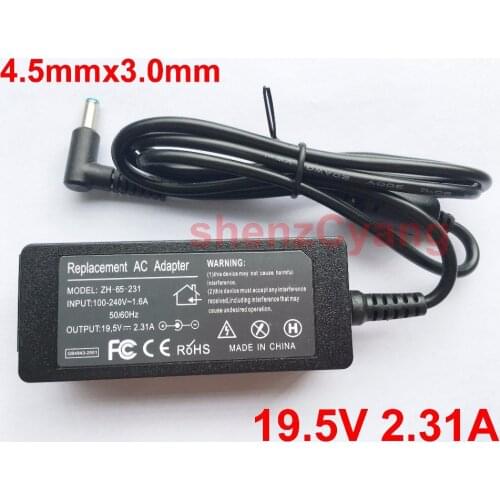1PCS 19.5V 2.31A 4.5mmx 3.0mm 45W New AC Laptop Adapter 4.5mmx 3.0mm For Hp Stream 13 9480m 9470m 740015-003(741727-001)