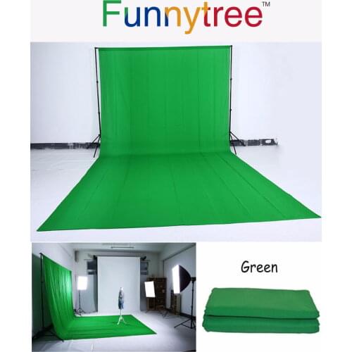 Funnytree Green black white screen background chroma key photo studio Professional backdrop photozone photocall photography
