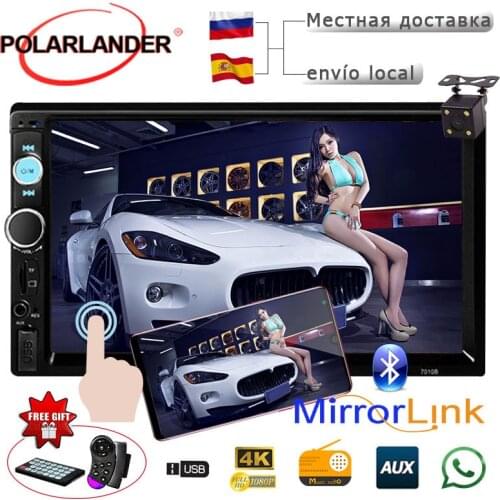 Car Radio 7 Inch 2 DIN Car Autoradio Mirror Link Radio Cassette MP5 Player Bluetooth Touch Screen TF/USB/FM/Aux-in