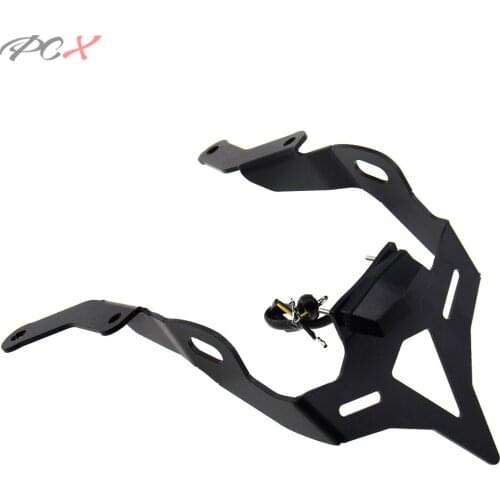 For Honda CBR650R CB650R 2019 2020 Registration Plate Holder Rear Tail Tidy License Plate Holder Bracket Fender Eliminator Black