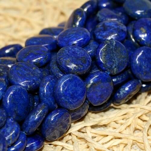 Natural Indigo lapis lazuli stone 10mm 12mm 14mm lovely coin cake loose beads diy Jewelry making 15 inch GE912