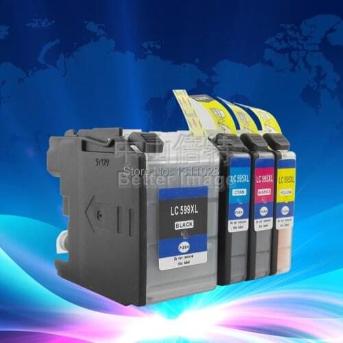 INK WAY 3SETS ,LC599XL BK LC595XL C M Y ink cartridge for brother MFC-J2510 MFC-J3720 MFC-J3520