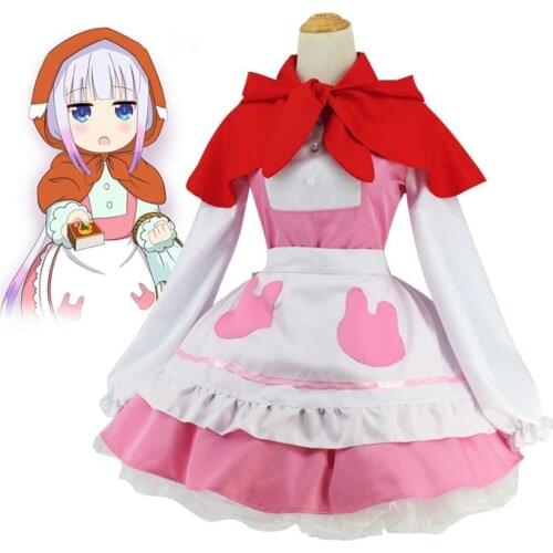 Miss Kobayashi Dragon Maid Cosplay Costume Kobayashi-san Chi no Maid Dragon Anime Cosplay Kanna Kamui Lolita Uniform Dress