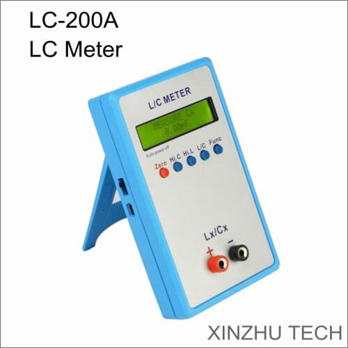 LC-200A Handheld L/C Meter Inductance Capacitance Meter Digital Bridge LCR Table Yellow LCD Display Inductance Capacitance Meter