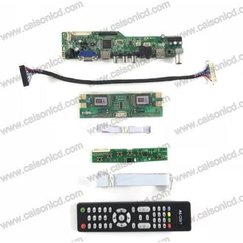 M6-V5.1 LCD TV controller board support HDMI VGA AUDIO AV USB TV for 20 inch 1600x900 lcd panel 4-lamp LM200WD1-TLA1 M200O1-L05