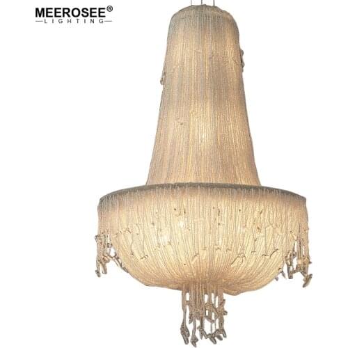 Meerosee Long Size Crystal Light Fixture French Empire Chandelier Bedroom Aisle Porch Lamp Hallway Crystal Lustre Lighting