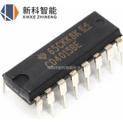 Xinyuan 10PCS/LOT CD4015BE DIP16 CD4015 DIP 4015BE DIP-16 new and original IC