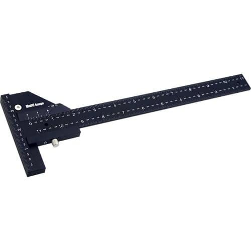 Multifunction Woodworking Scriber Gauge Aluminum Alloy T Type Measuring Marking Framing Ruler Tool for Carpentry DIY Tools