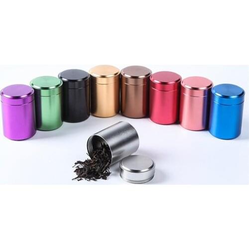 Multi-Use Functional Airtight Smell Proof Aluminum Stash Jar Herb Storage Container Tobacco Stash Box Pill Coffee Pill Weed Box